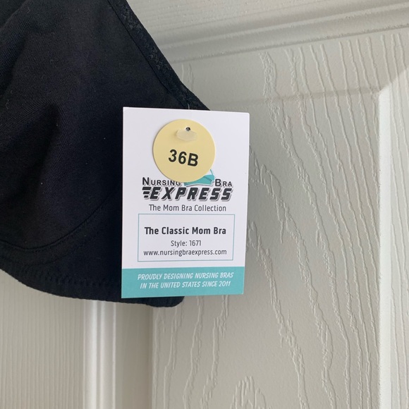 **NEW**Nursing bra black cotton 36B - Picture 3 of 3